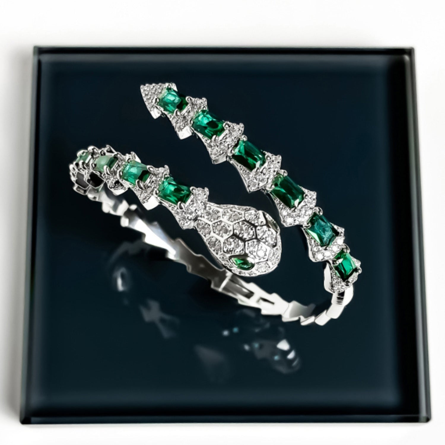 Emerald Serpent Bracelet