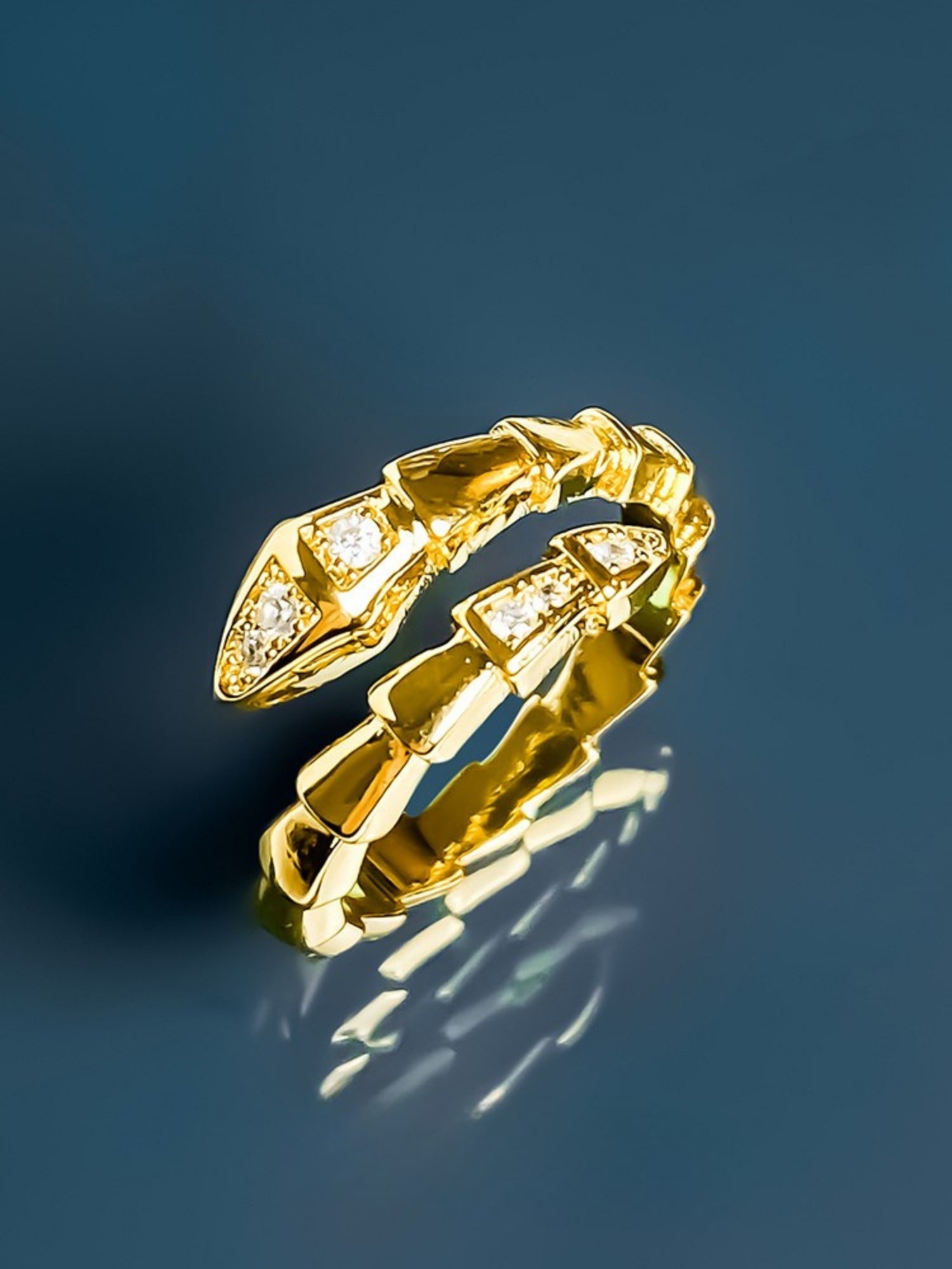 Golden Serpent Ring