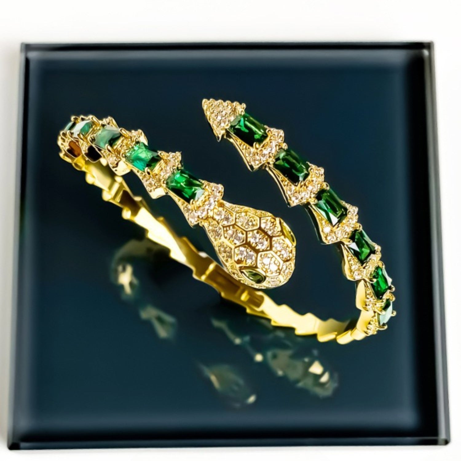 Emerald Serpent Bracelet