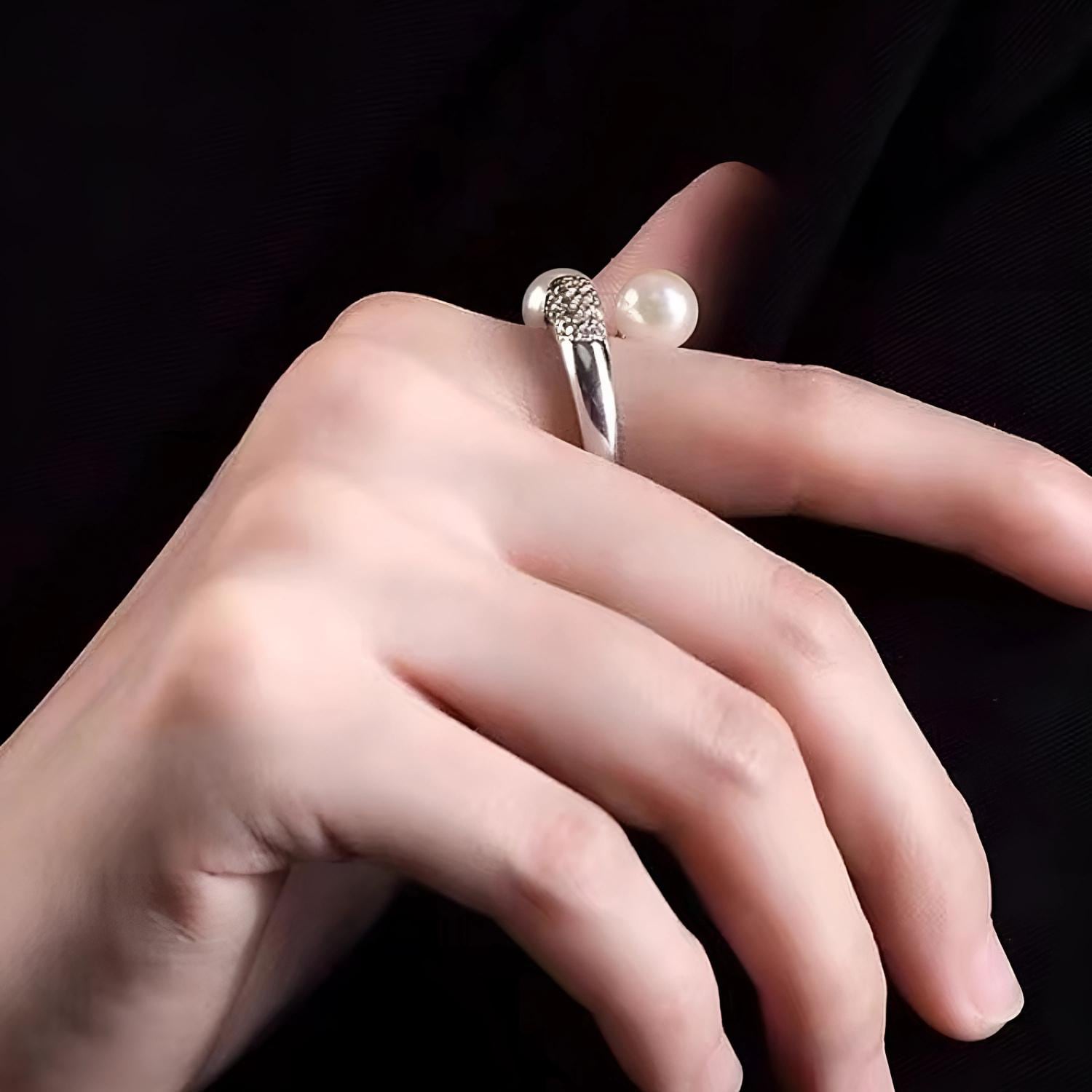 Tahitian White Pearl Ring