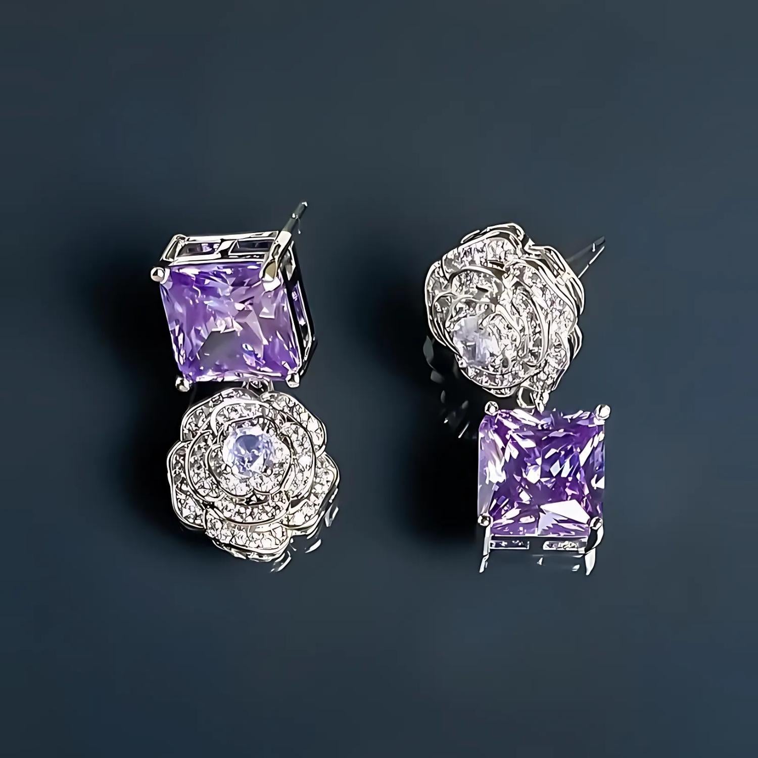 Crystal Camellia Earrings