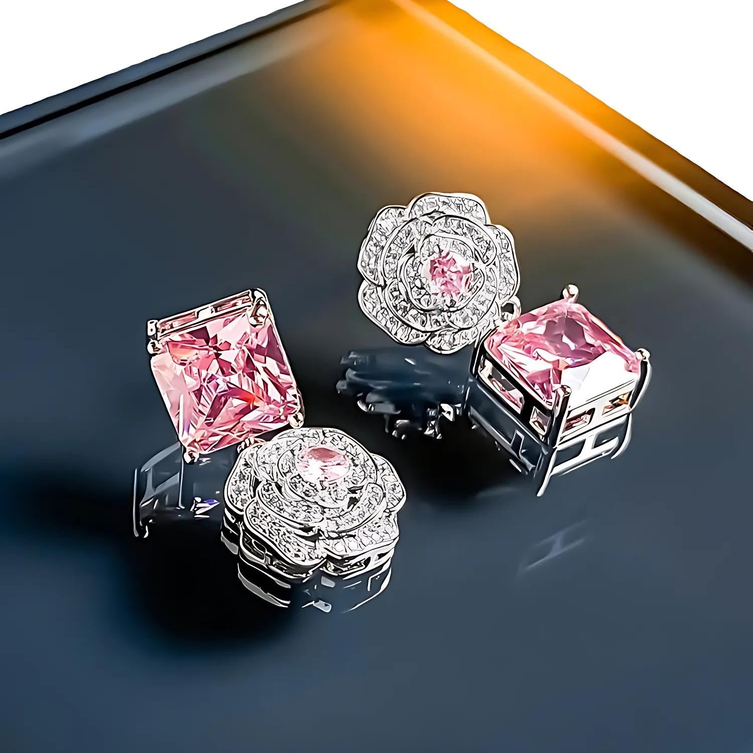 Crystal Camellia Earrings