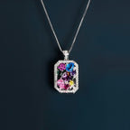 Rainbow Crystal Pendant Necklace