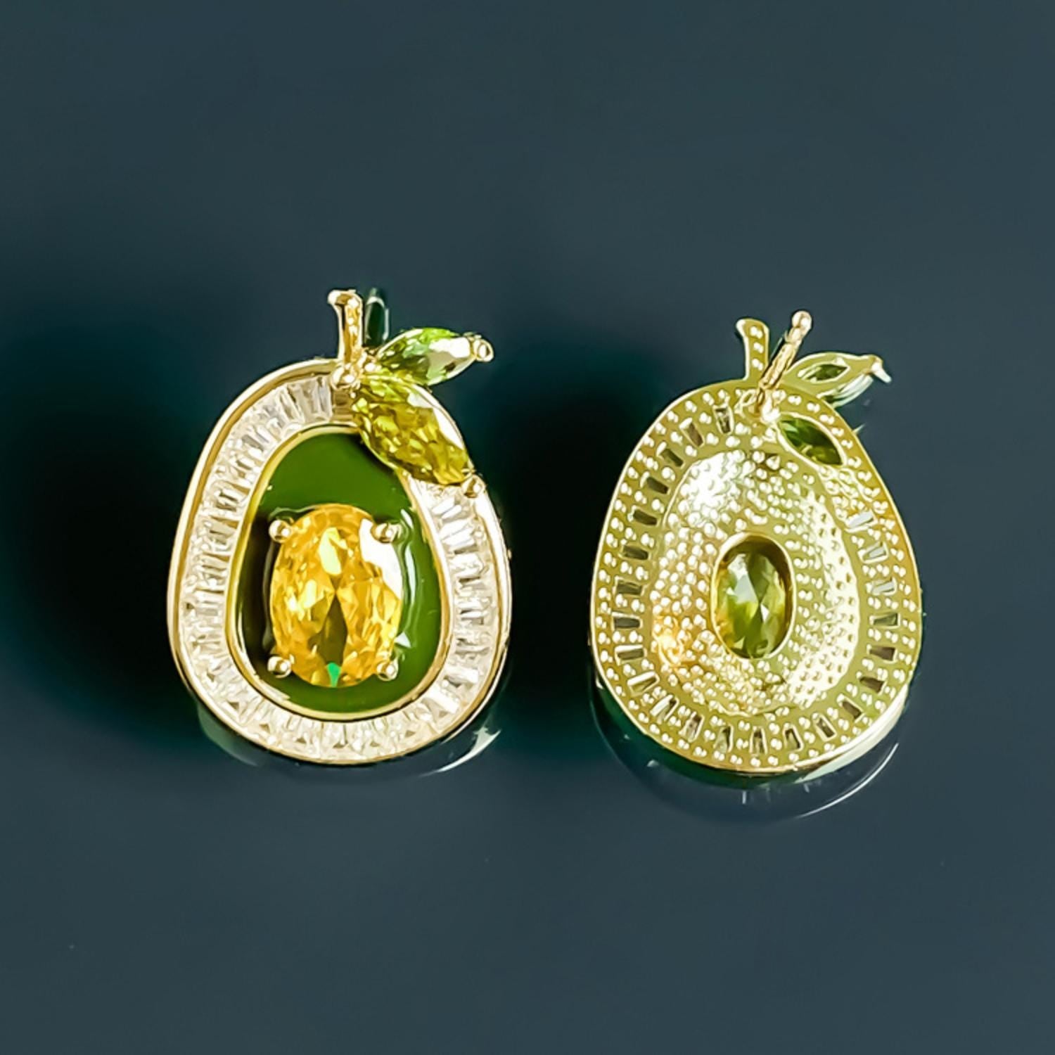 Mango Crystal Earrings