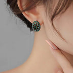 Emerald Coral Earrings