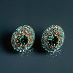 Emerald Coral Earrings