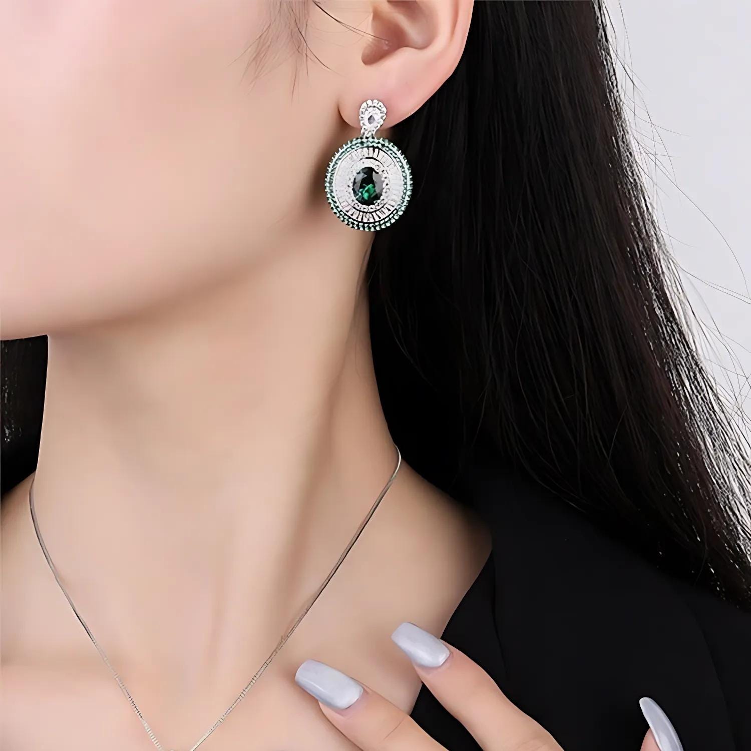 Vintage Emerald Earrings