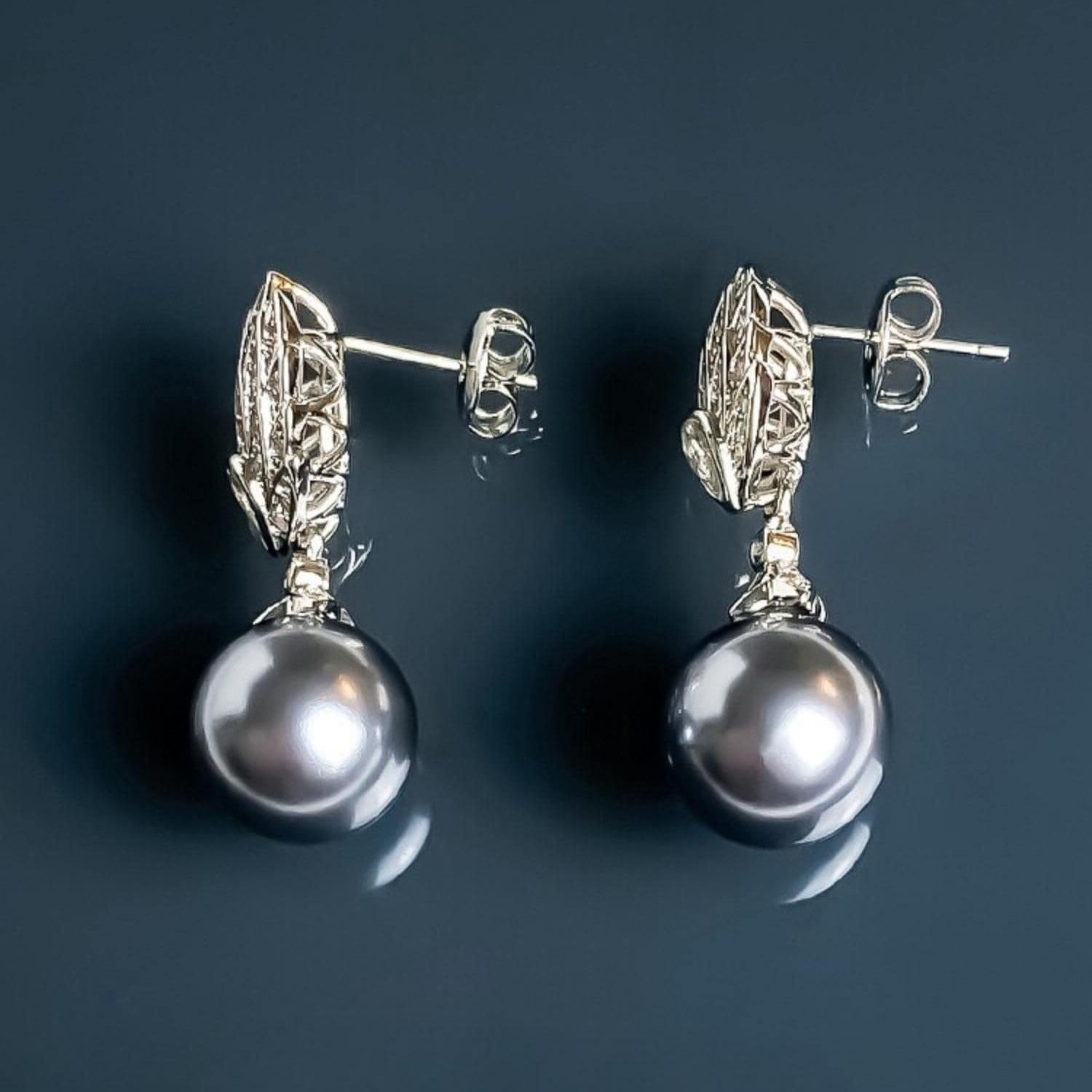 Tahitian Pearl Drop Earrings