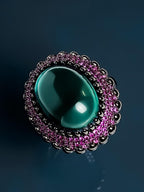 Emerald Glass Ring