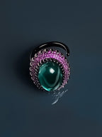 Emerald Glass Ring