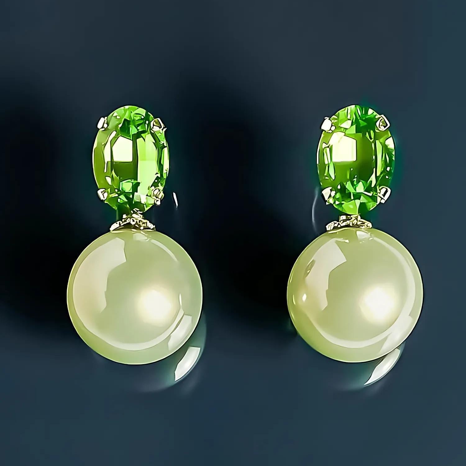 Crystal Pearl Earrings