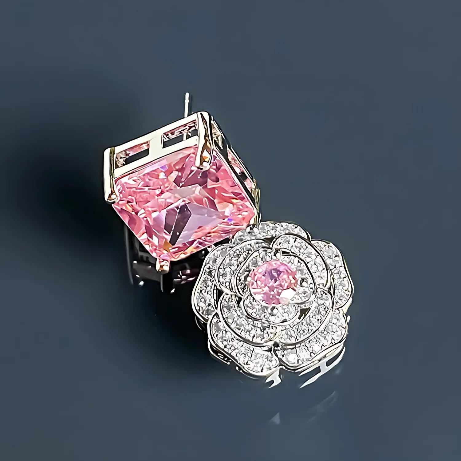 Crystal Camellia Earrings