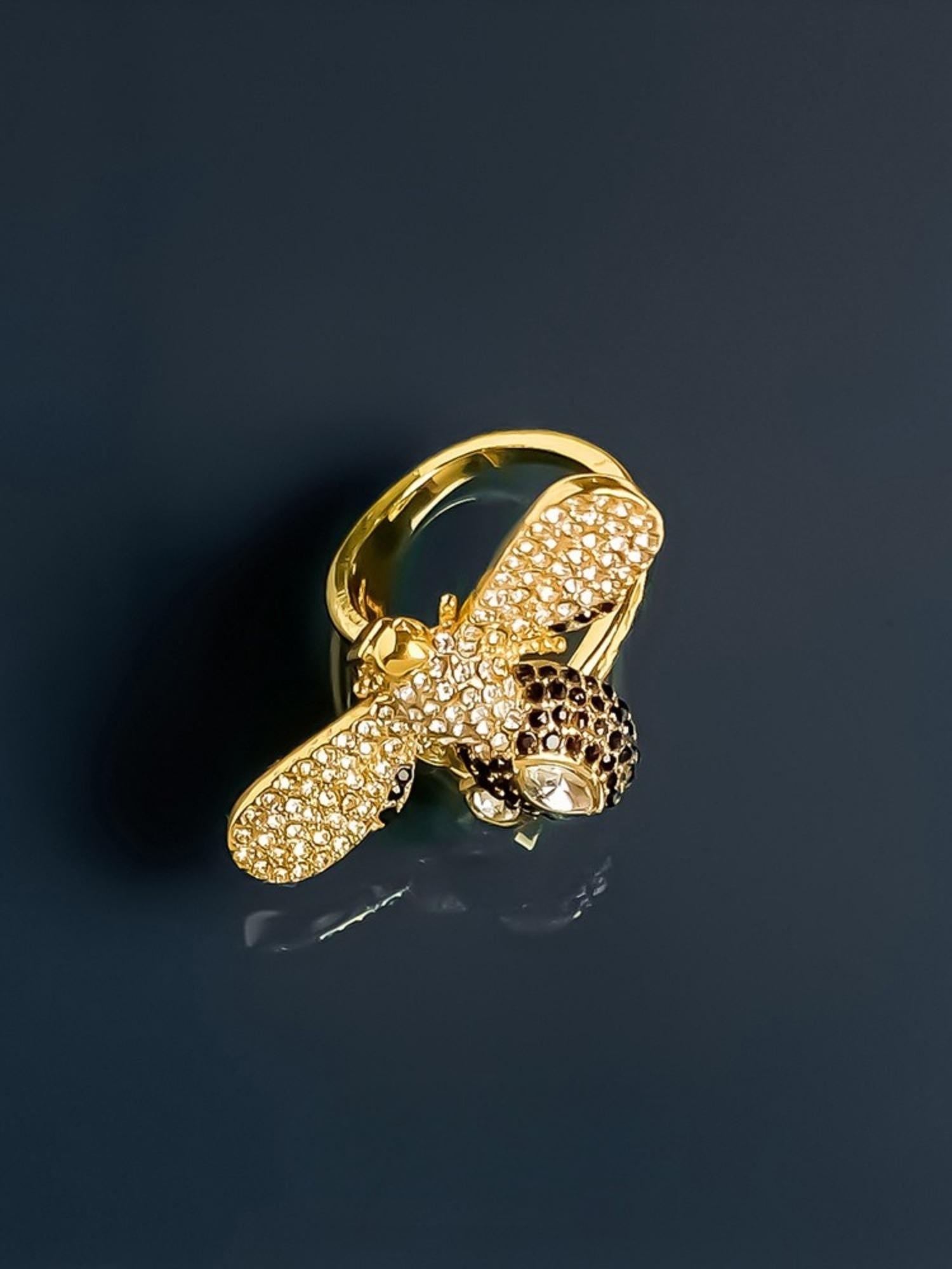 Golden Bee Ring