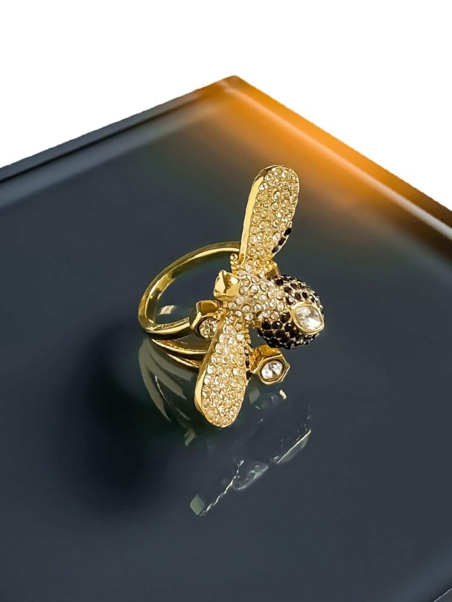 Golden Bee Ring