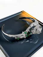 Emerald Panther Cuff