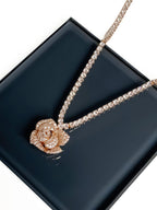Rose Blossom Pendant Necklace