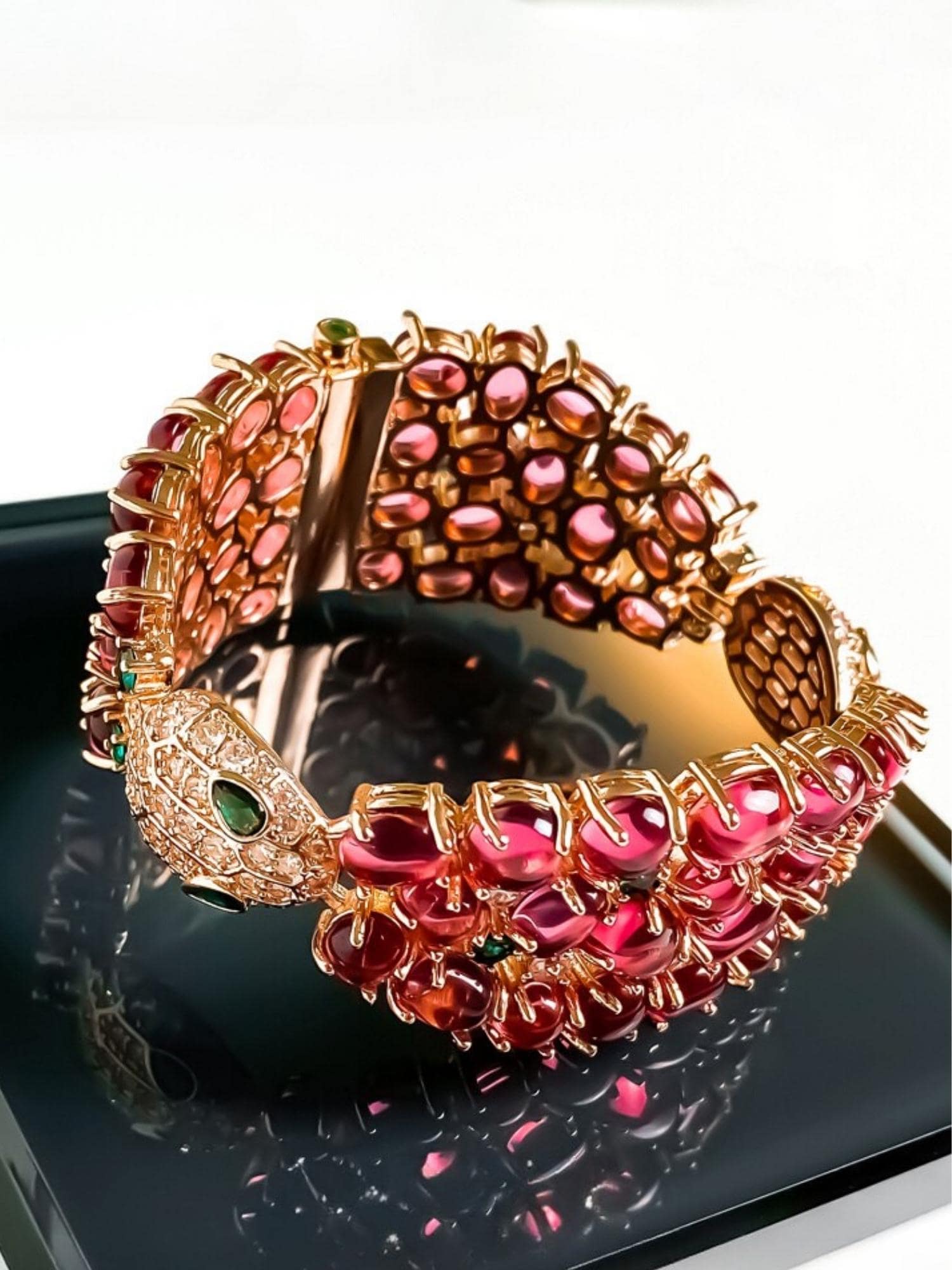 Ruby Serpent Bracelet