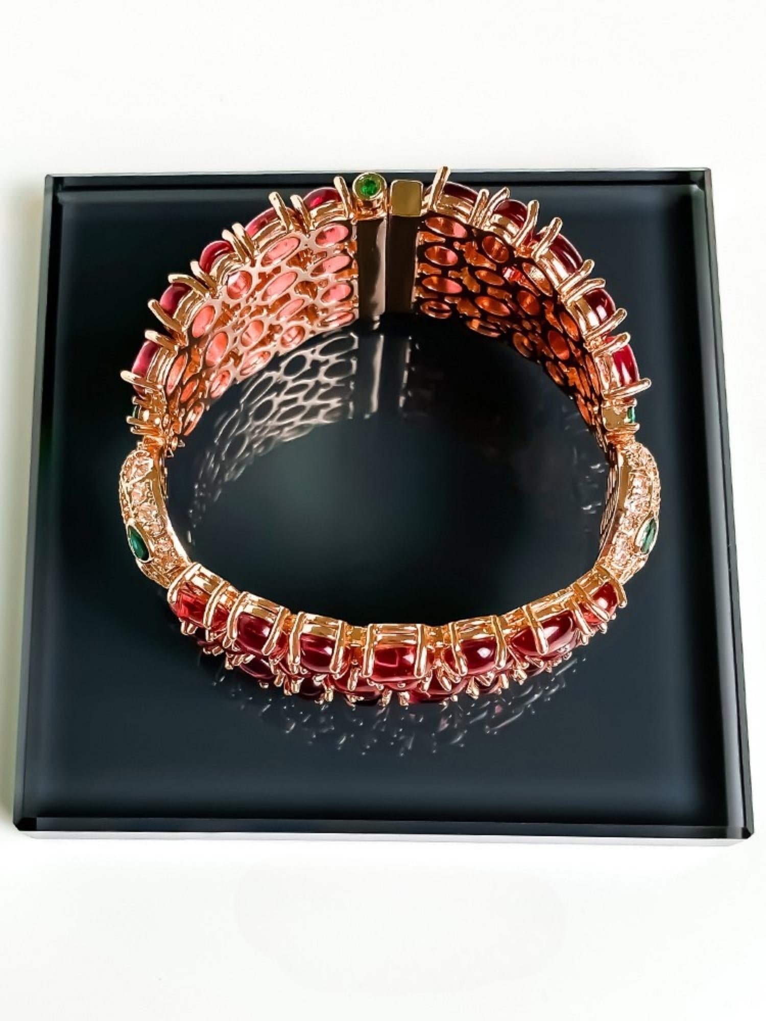 Ruby Serpent Bracelet