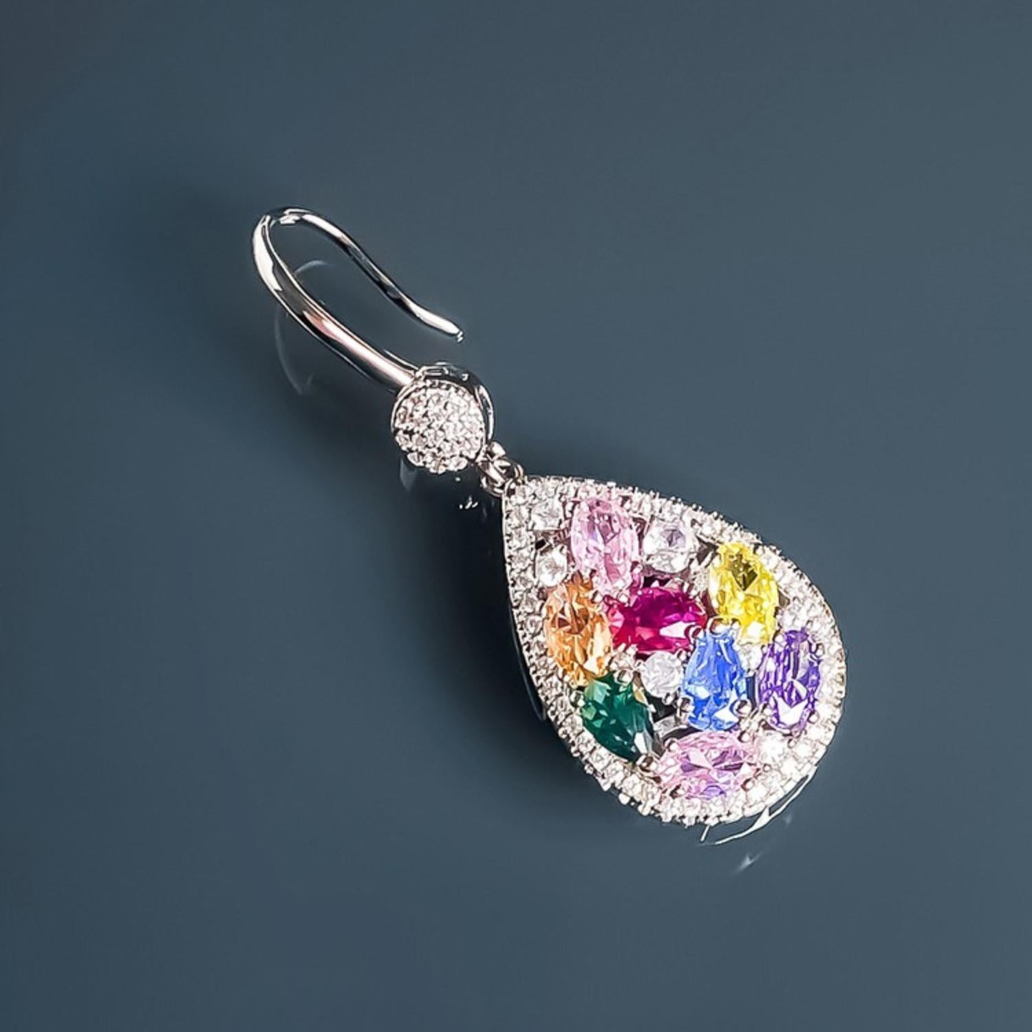 Rainbow Crystal Earrings
