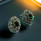 Emerald Coral Earrings