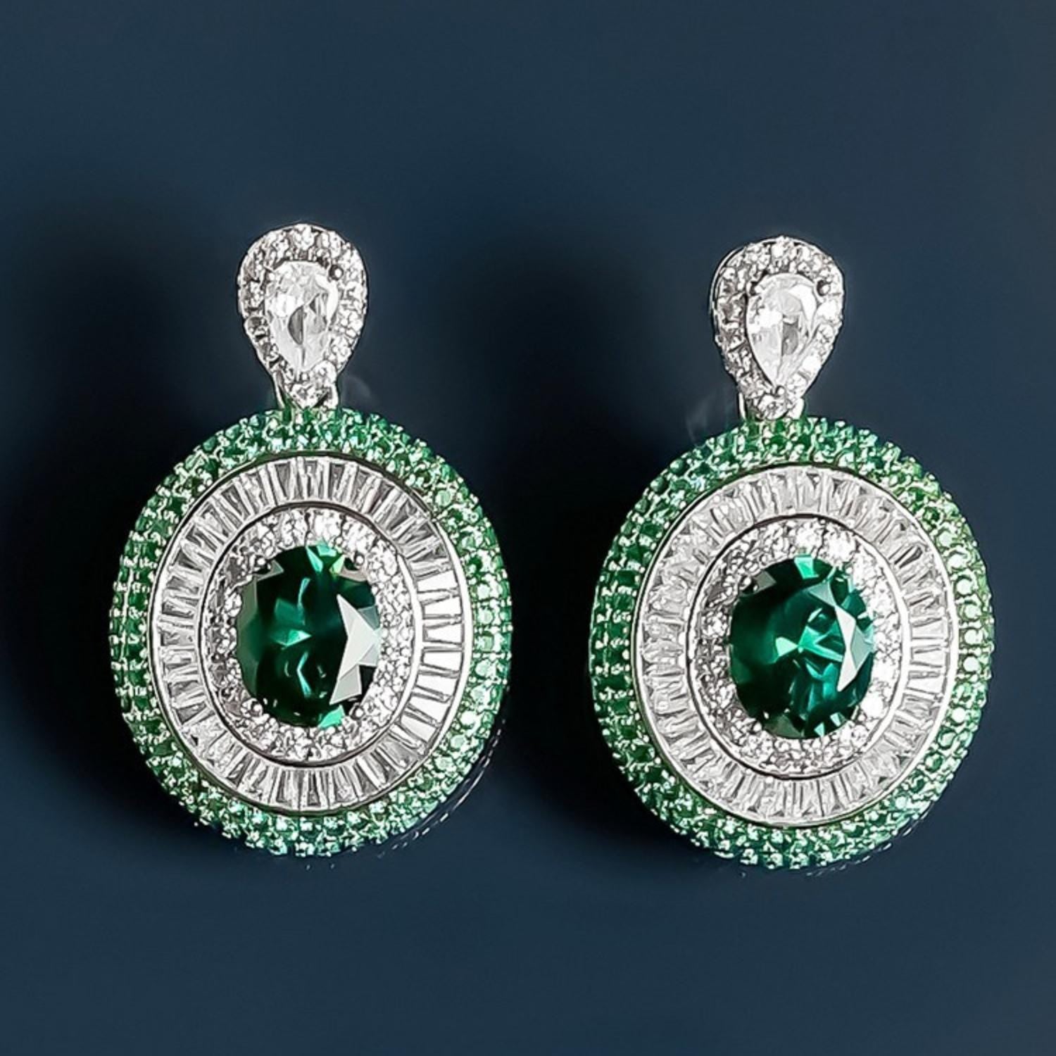Vintage Emerald Earrings