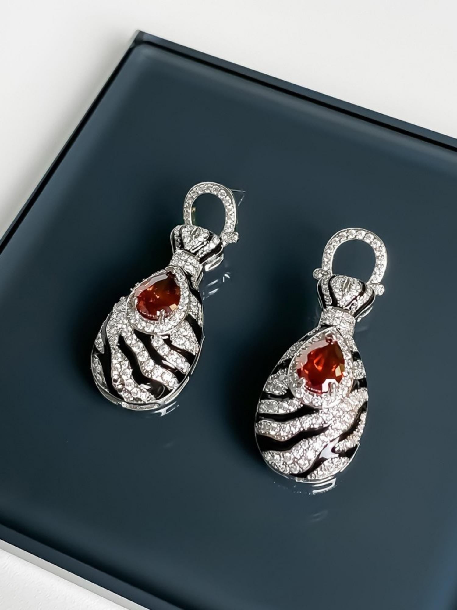 Zebra Earrings