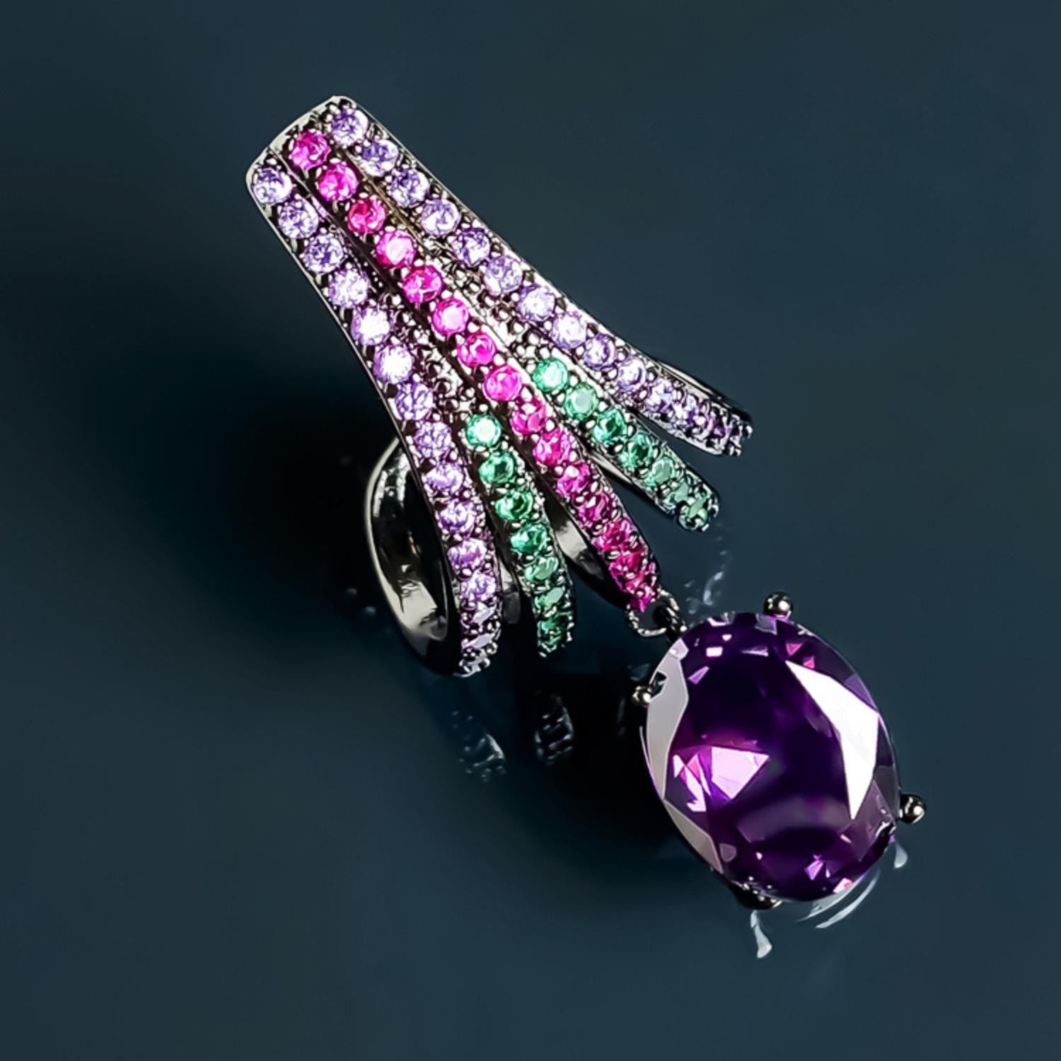 Violet Lumière Earrings