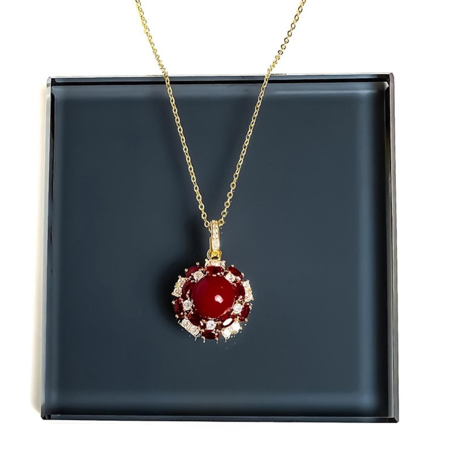 Ruby Pearl Necklace