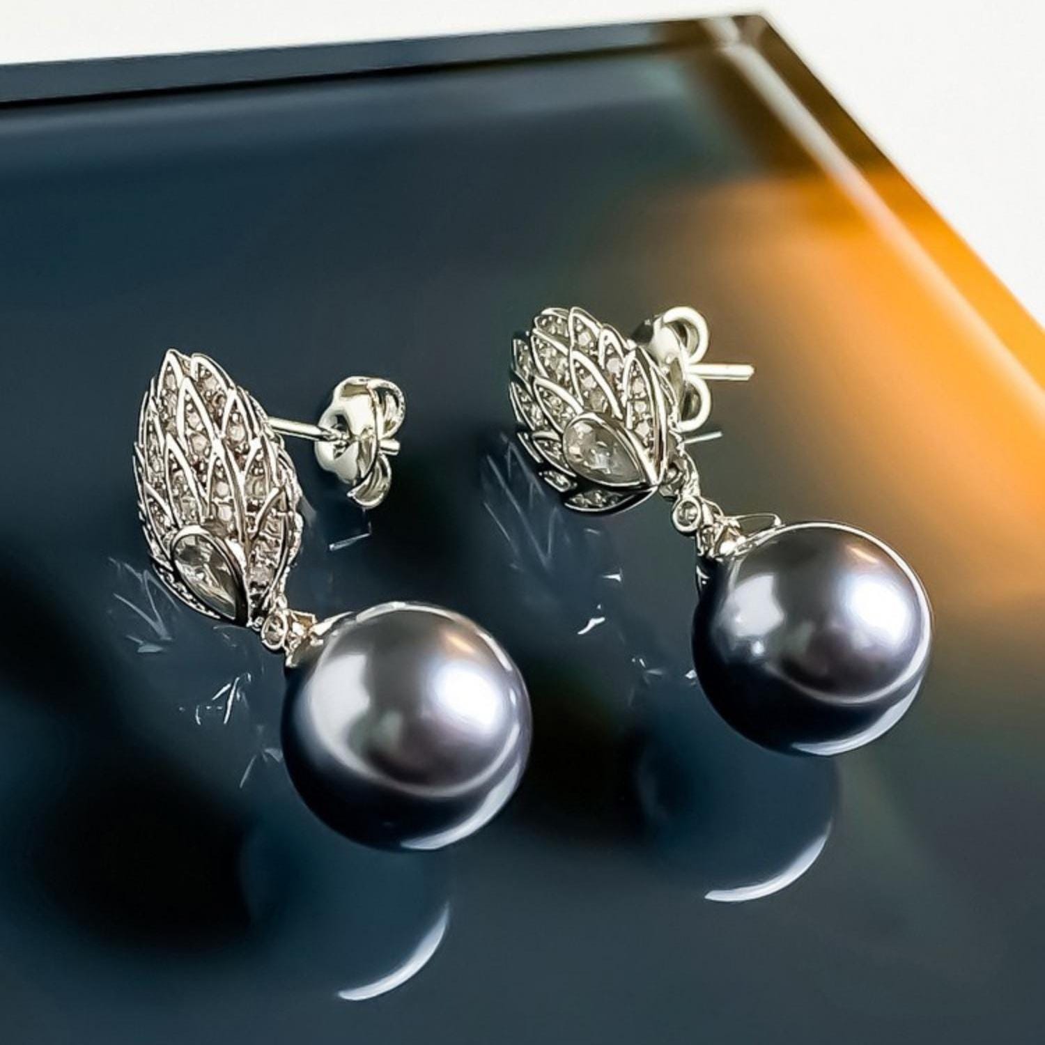 Tahitian Pearl Drop Earrings