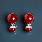 Ruby Arc Earrings