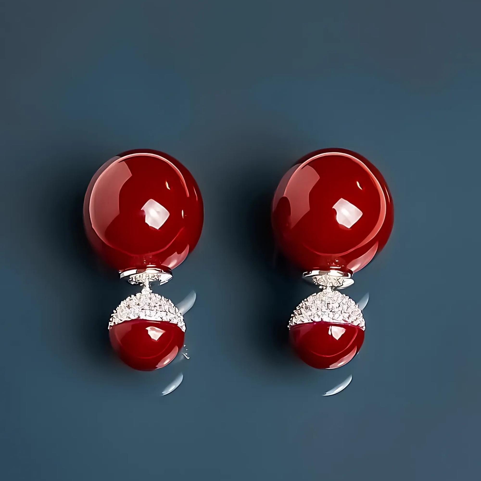 Ruby Arc Earrings