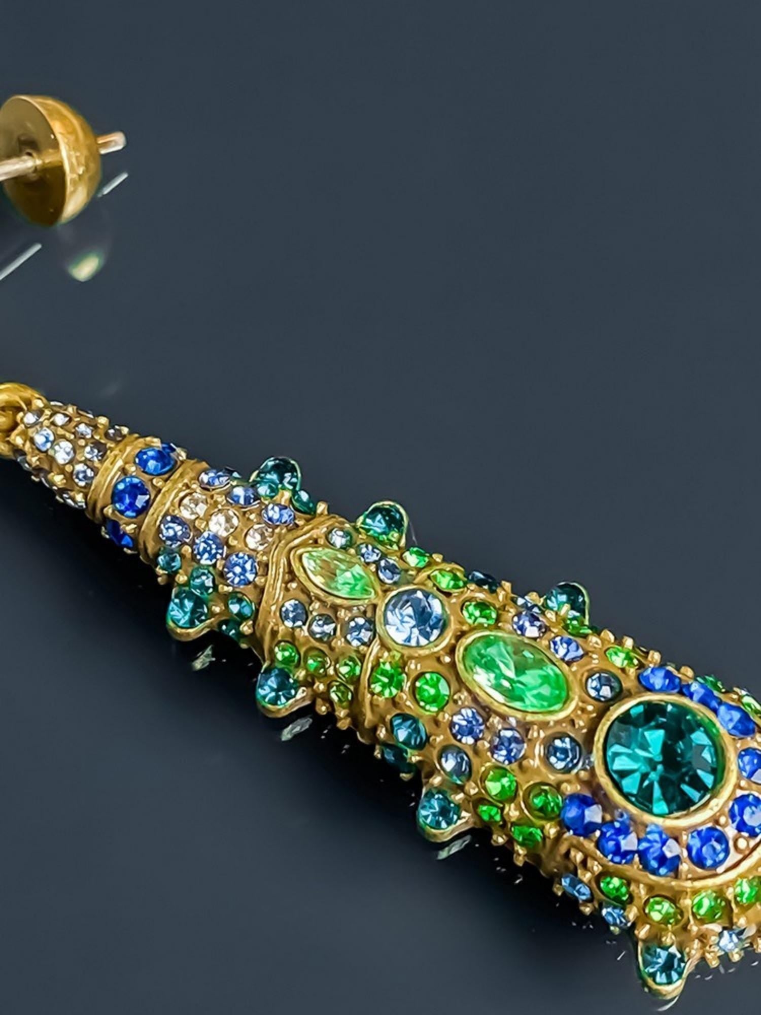 Imperial Peacock Earrings