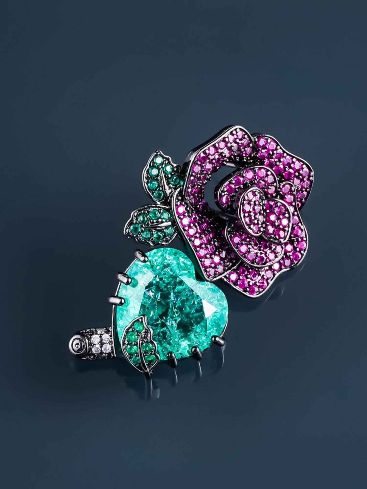 Crimson Rose Earrings