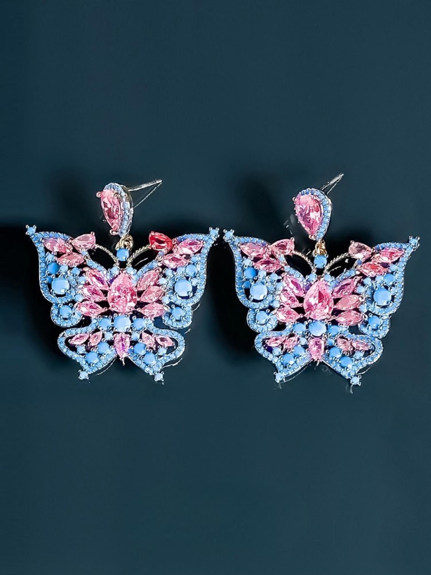 Frosted Butterfly Earrings