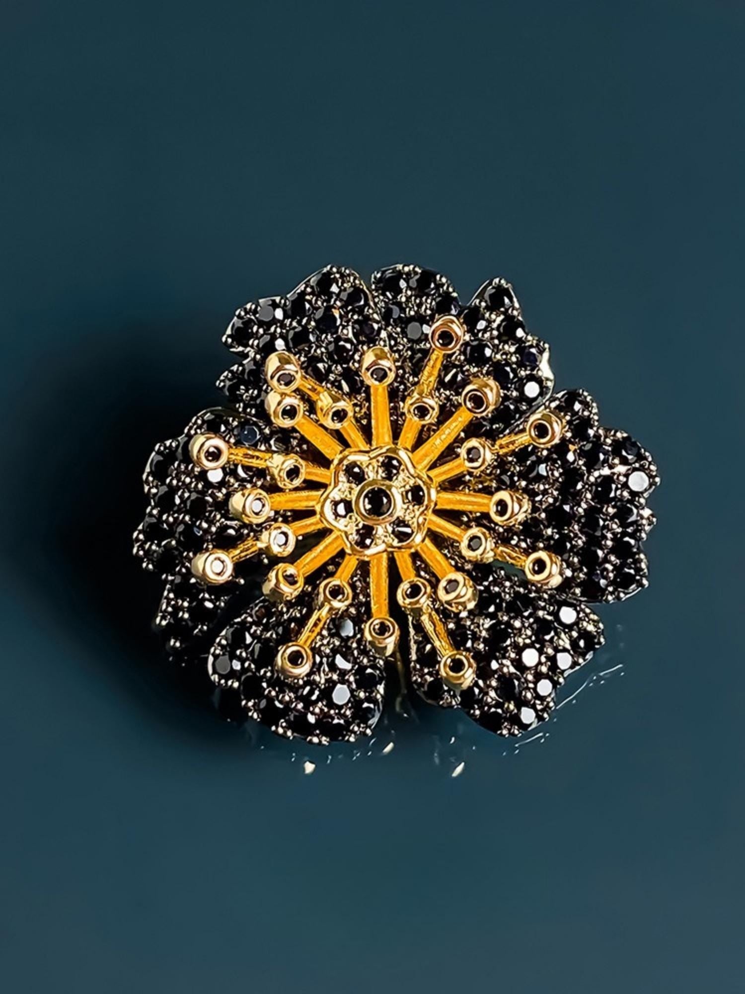 Midnight Petal Earrings