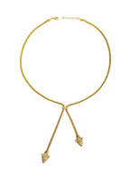 Twin Panther Pendant Necklace