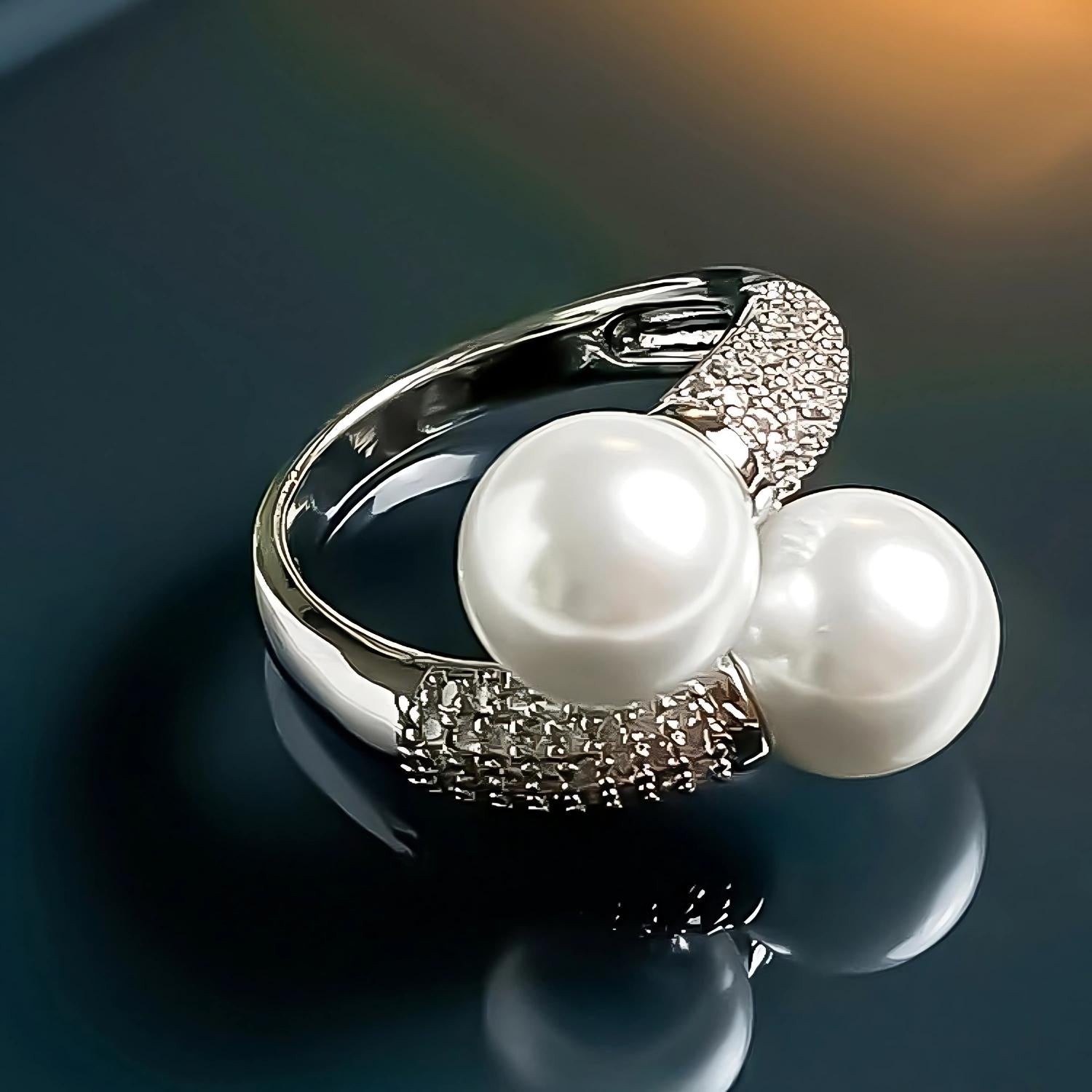 Tahitian White Pearl Ring