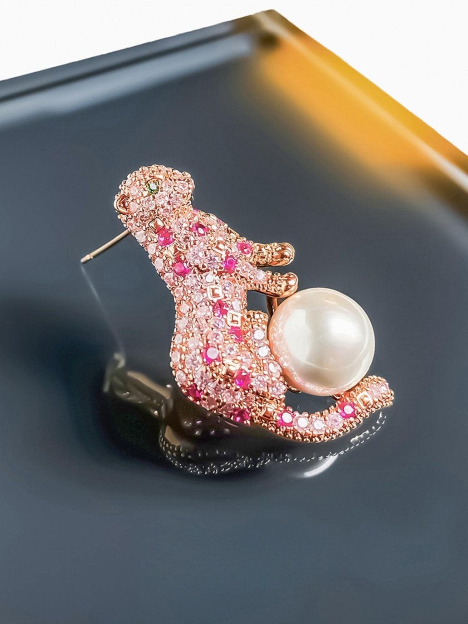 Pink Panther Earrings