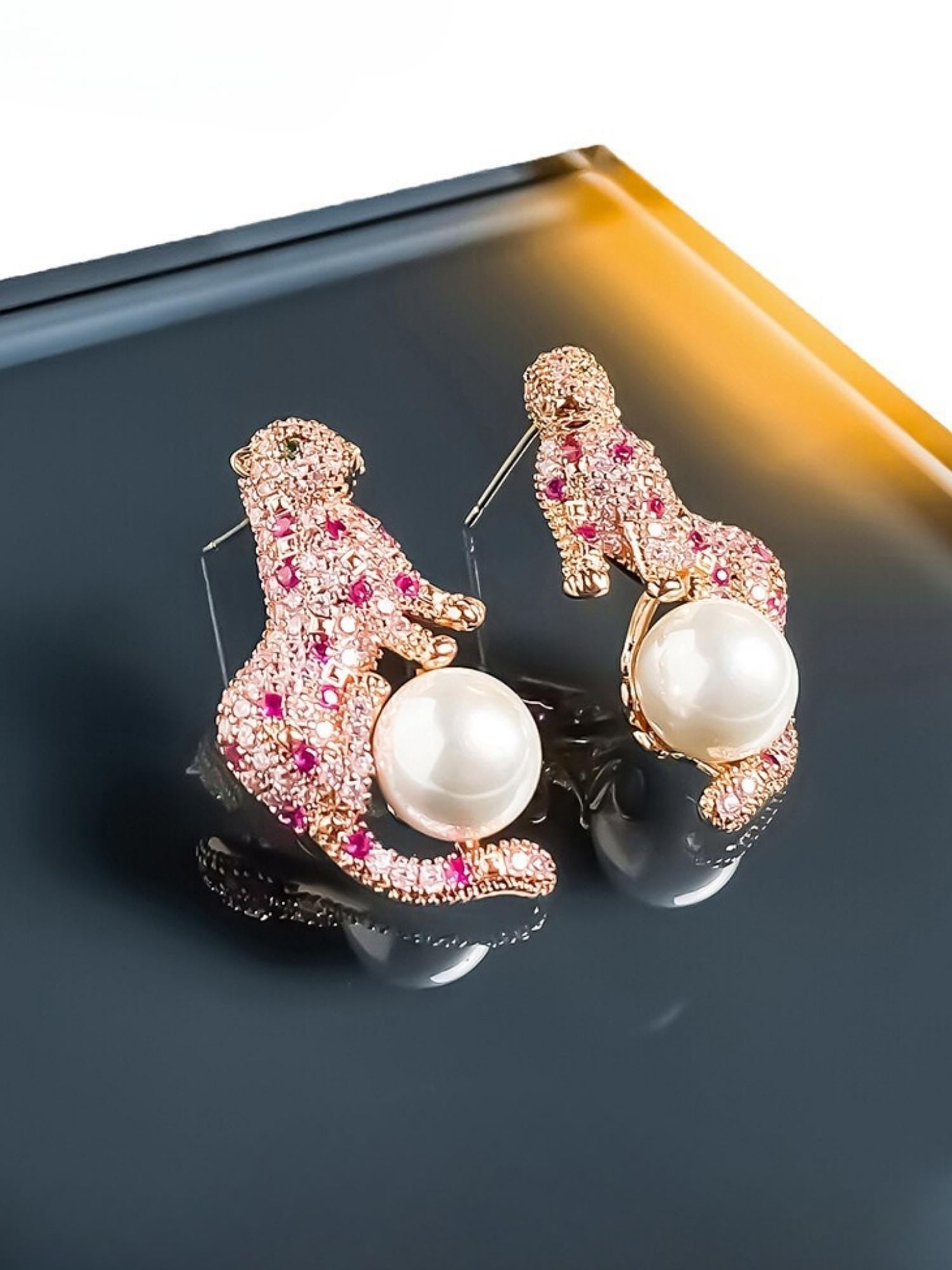 Pink Panther Earrings