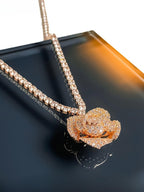 Rose Blossom Pendant Necklace
