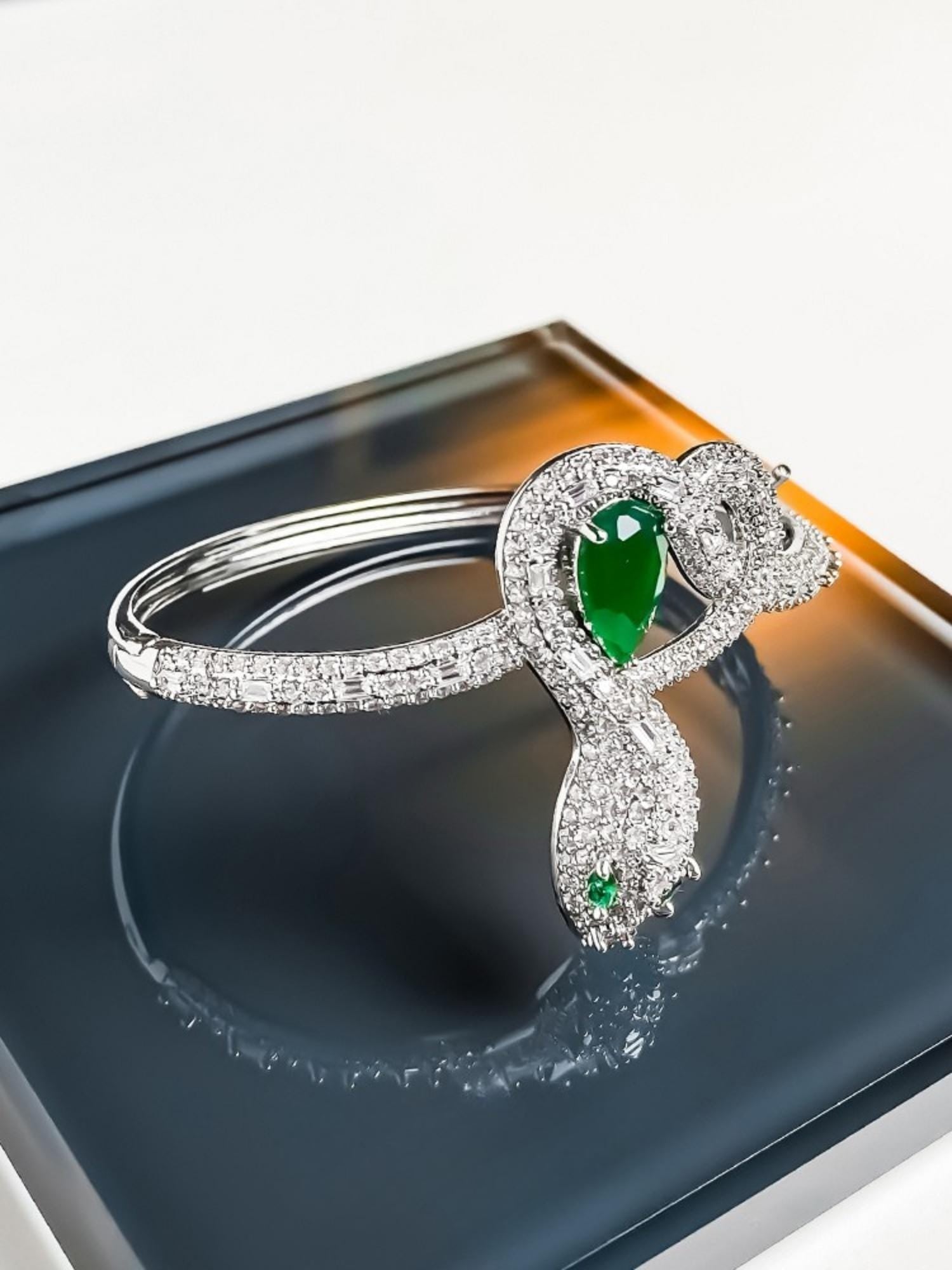 Emerald Serpent Bracelet