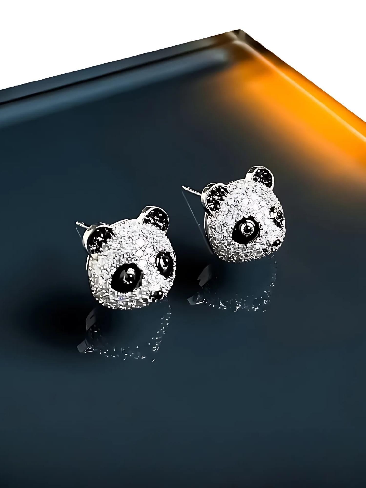 Panda Earrings