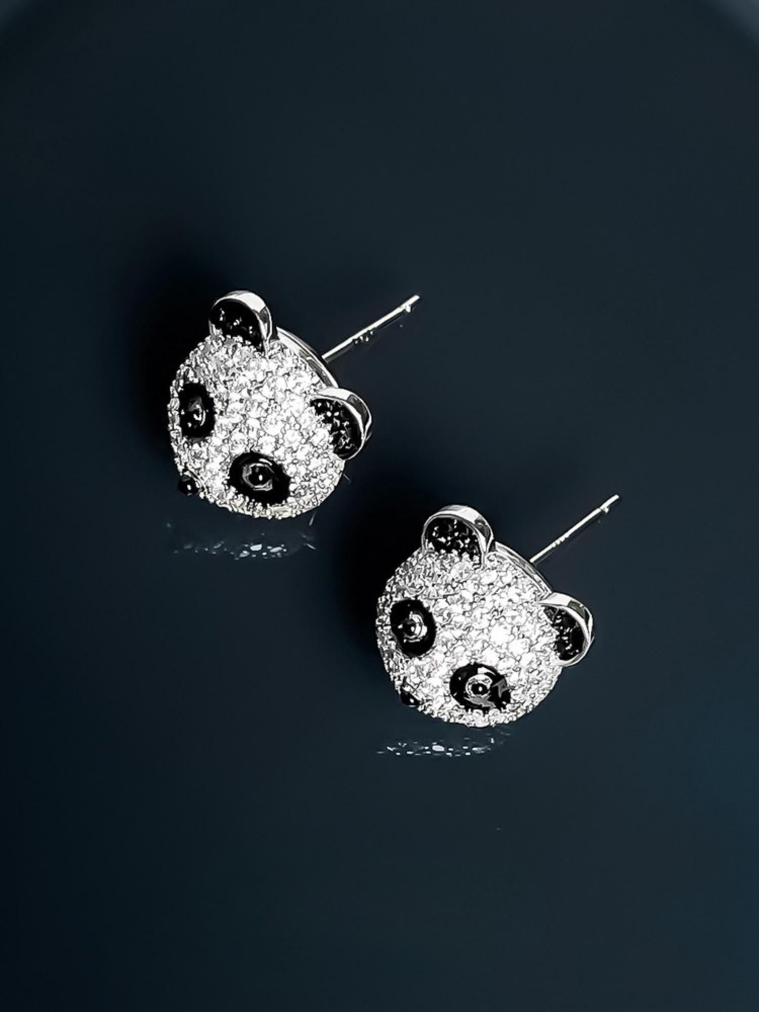 Panda Earrings
