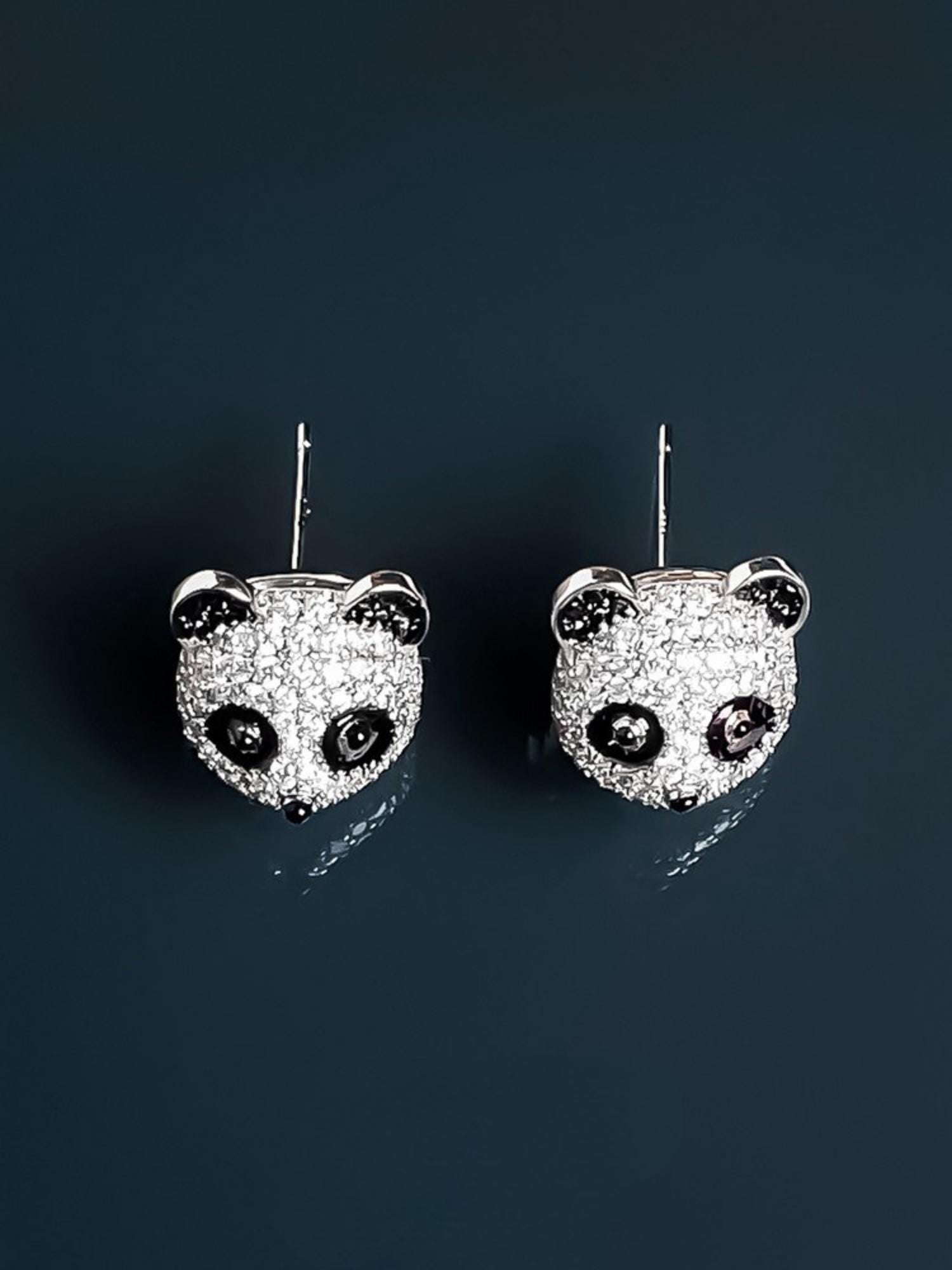 Panda Earrings