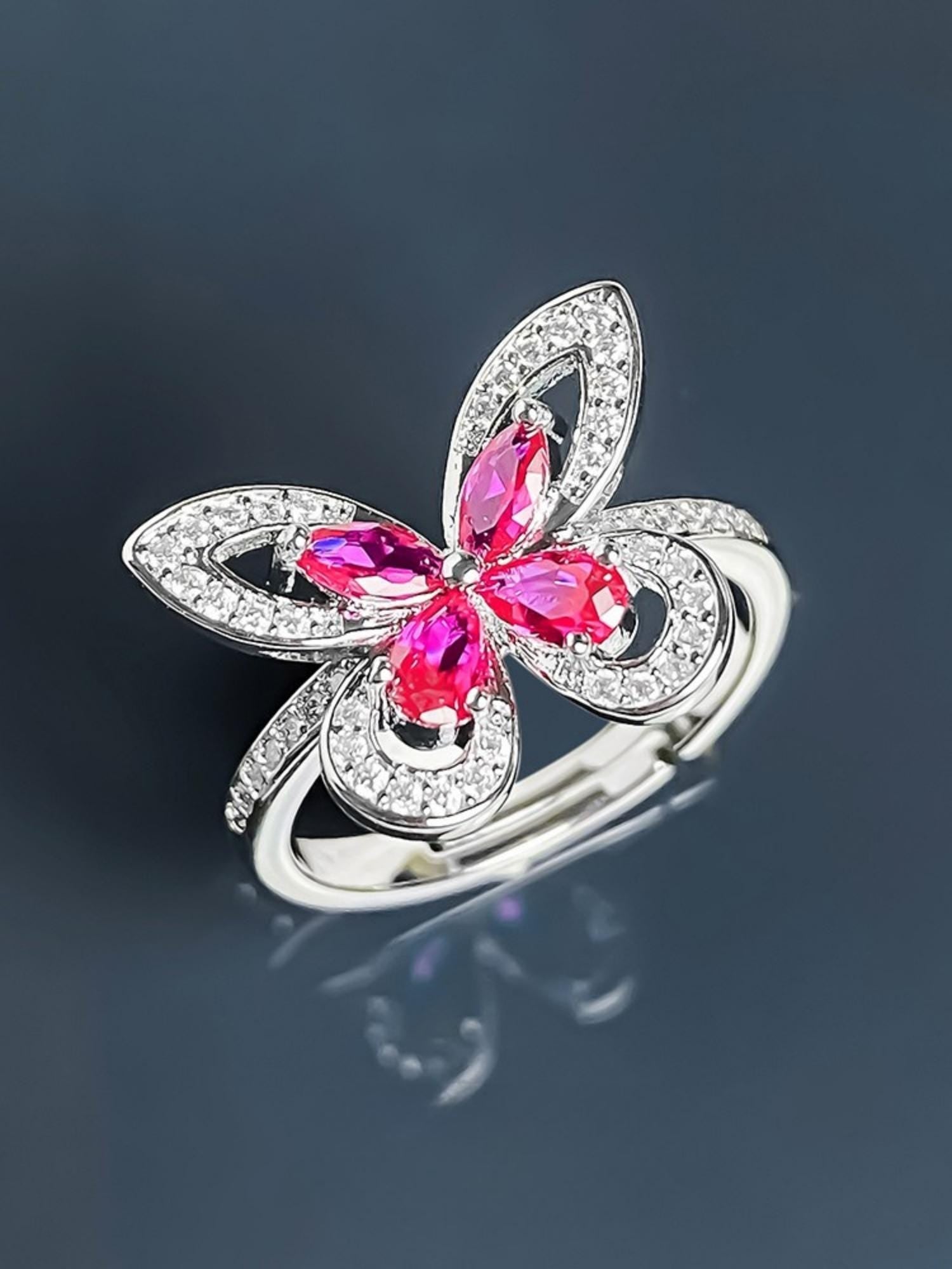 Butterfly Pavé Ring