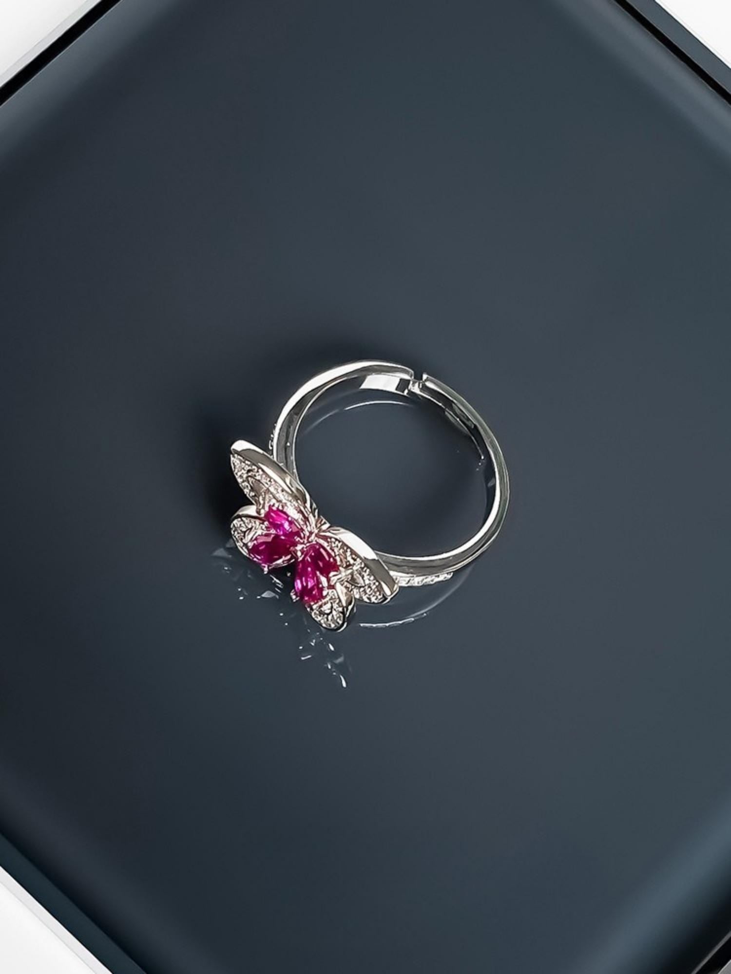 Butterfly Pavé Ring