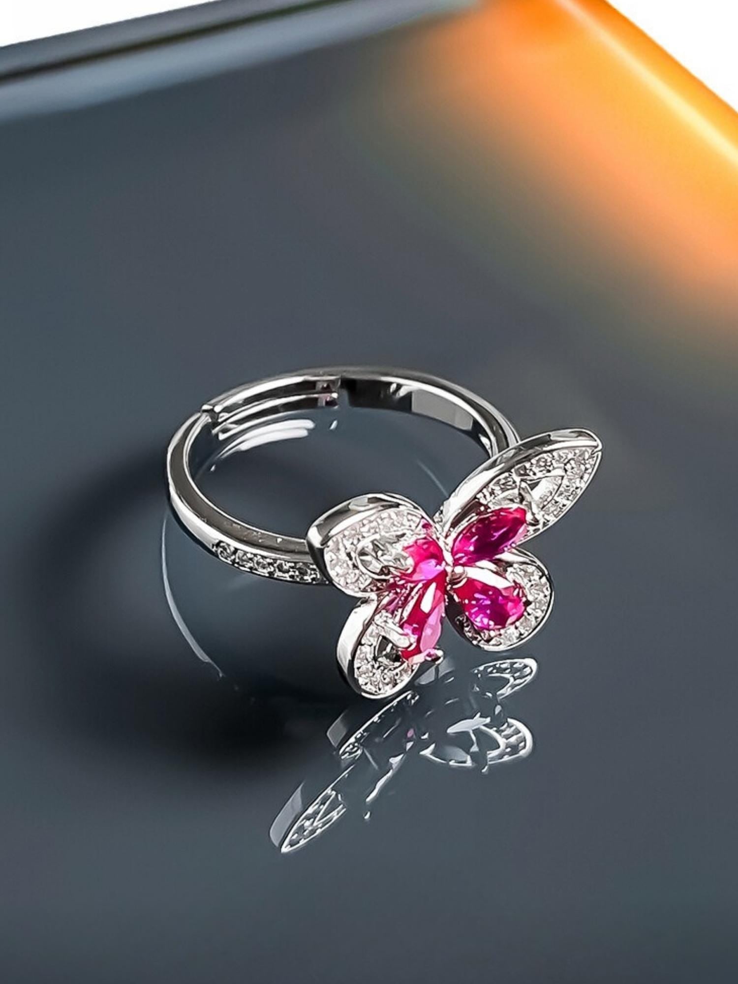 Butterfly Pavé Ring