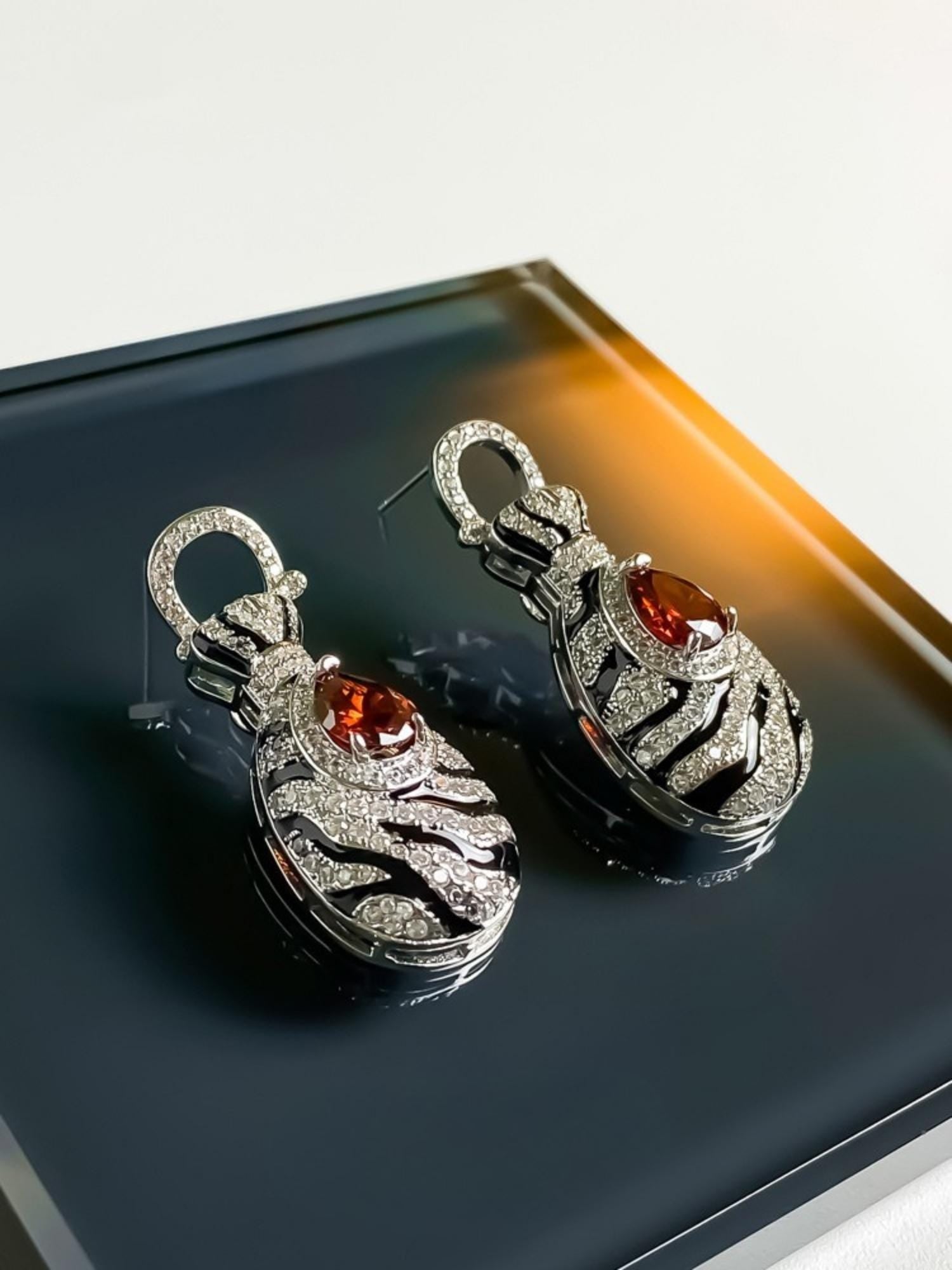 Zebra Earrings