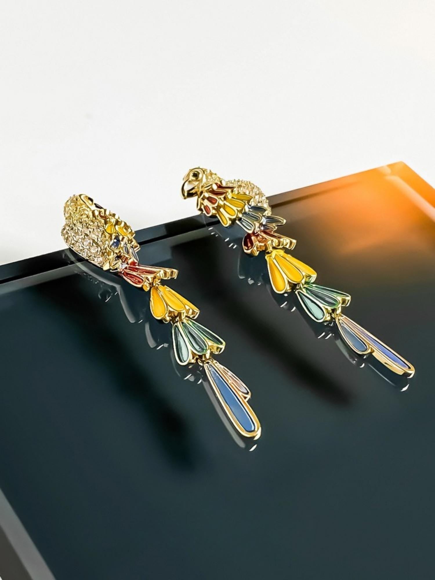Tropic Parrot Earrings