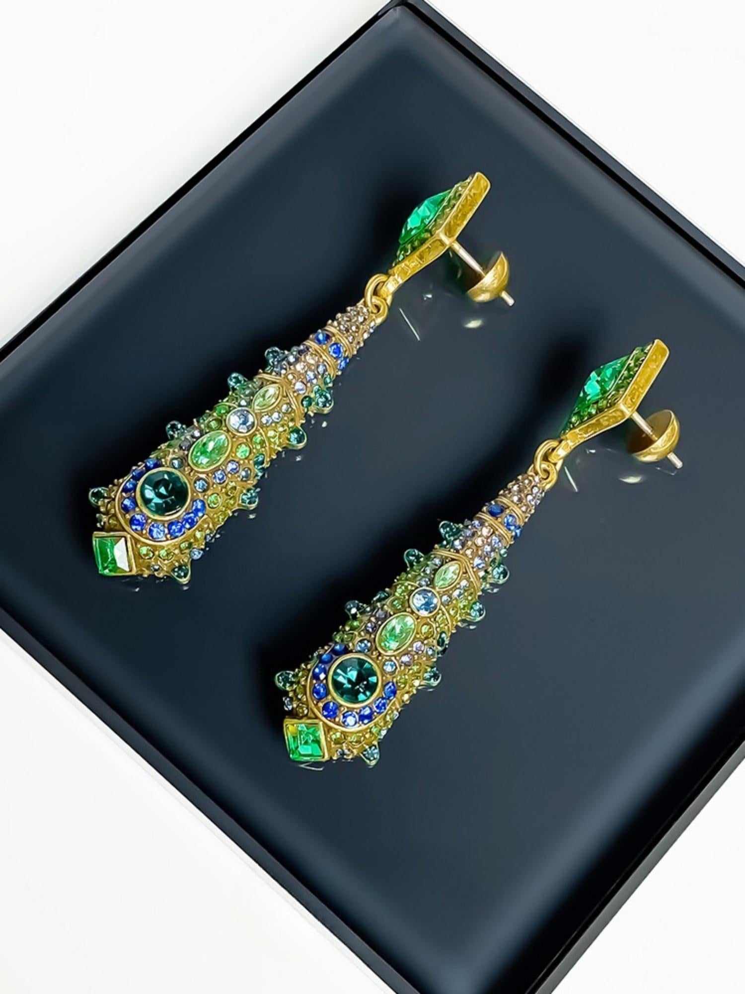 Imperial Peacock Earrings